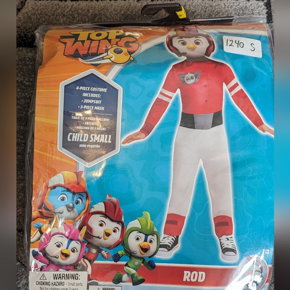 Top wing costume child size small 4-6 brand new